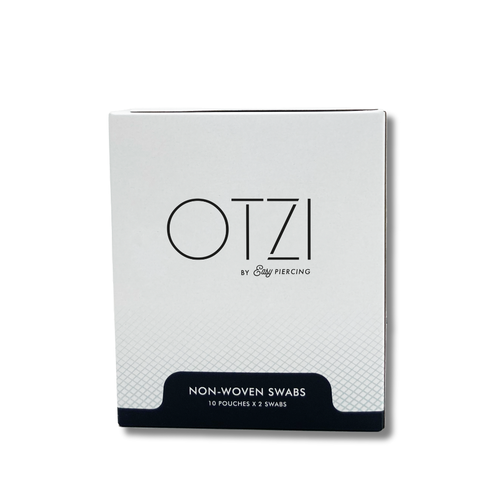 OTZI Piercing KIT : 3 Sprays (Foam/Saline/Antibac) + box of OTZI 20 sterile swabs