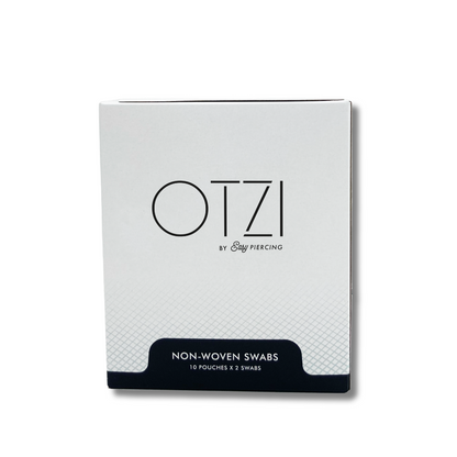OTZI Piercing KIT : 3 Sprays (Foam/Saline/Antibac) + box of OTZI 20 sterile swabs